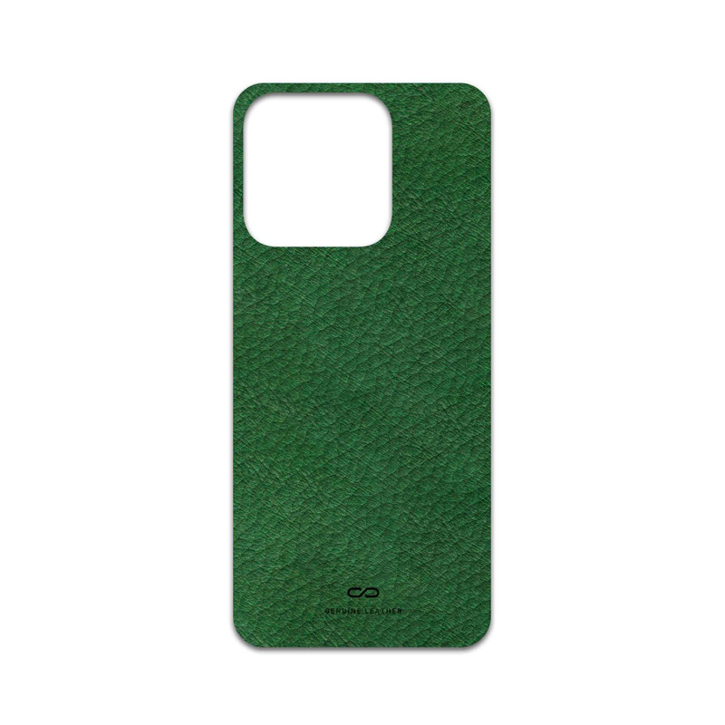 برچسب پوششی ماهوت مدل Green-Leather مناسب برای گوشی موبایل آنر X5b