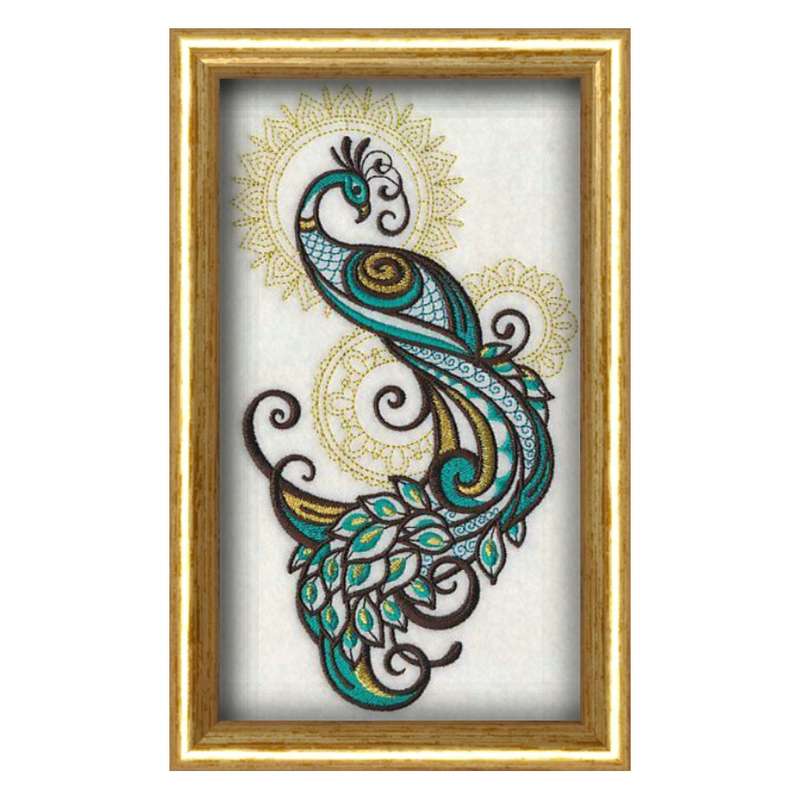 تابلو ویترای طرح طاووس کد 58784