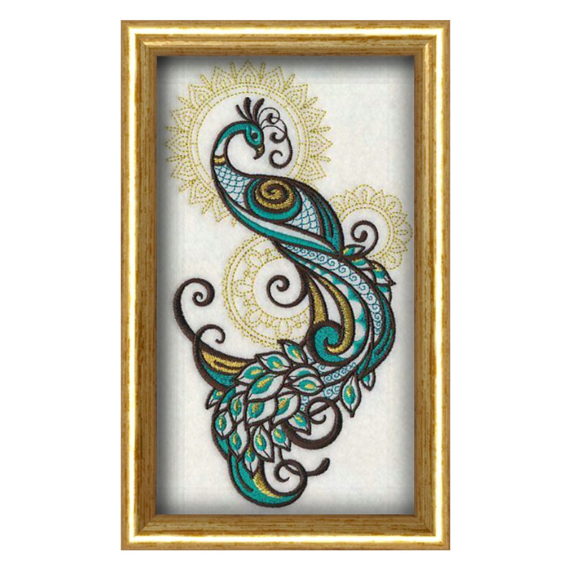 تابلو ویترای طرح طاووس کد 58784