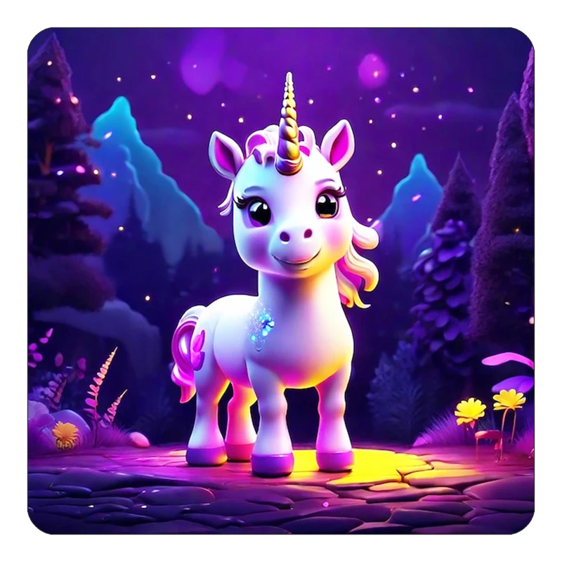 مگنت کاکتی طرح اسب تک شاخ و یونیکورن مدل mp30746