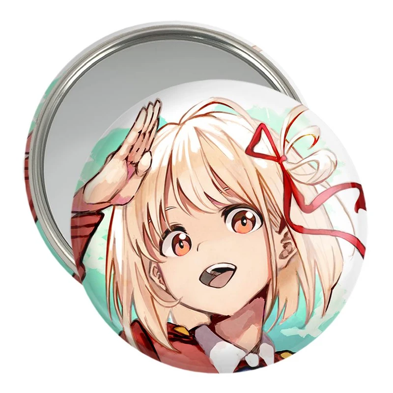 آینه جیبی خندالو مدل چیساتو انیمه Lycoris Recoil  کد 22977