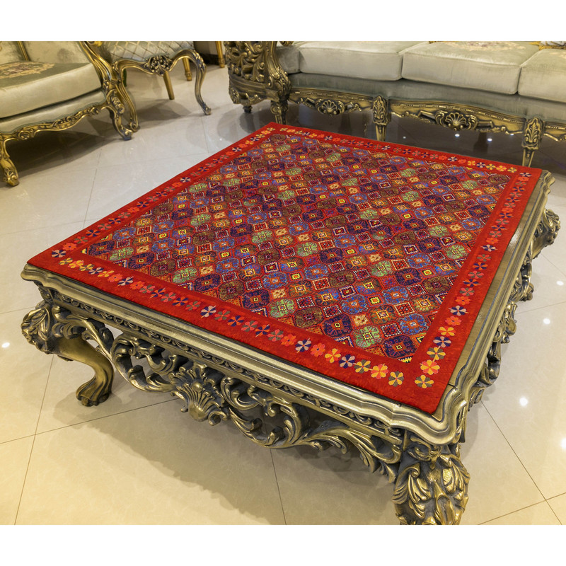 رومیزی طرح قشقایی کد KN-RGHash100SQ