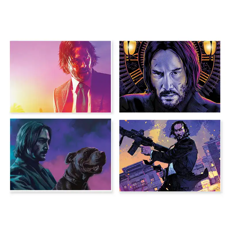 پوستر طرح کیانو ریوز کد A-2087 مجموعه 4 عددی