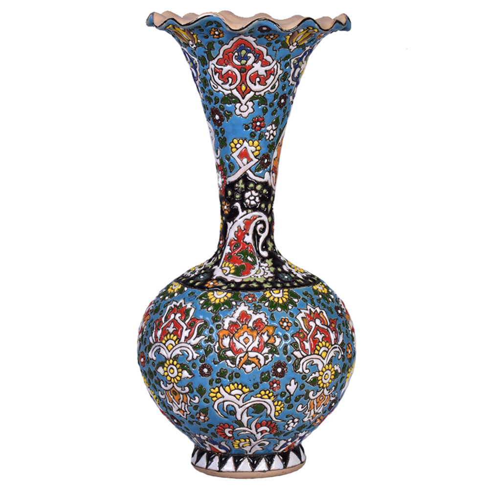 گلدان میناکاری سفالی مدل H30-1