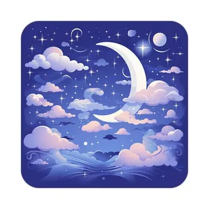 زیر لیوانی کاکتی طرح ماه و ستاره مدل mp52808