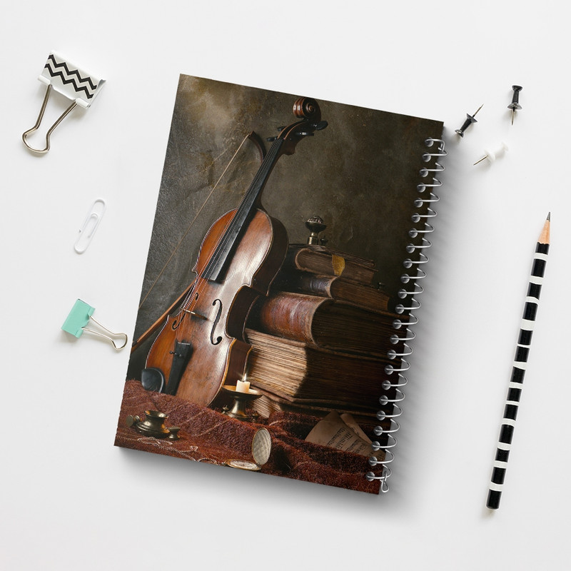 دفتر نت موسیقی 50 برگ خندالو مدل ویولن کد F318