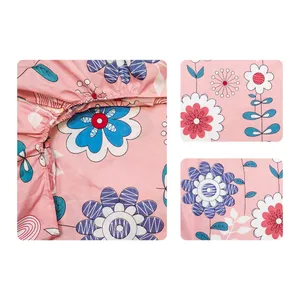 سرویس ملحفه آدنو مدل پئونی کد CH74 دونفره 3تکه