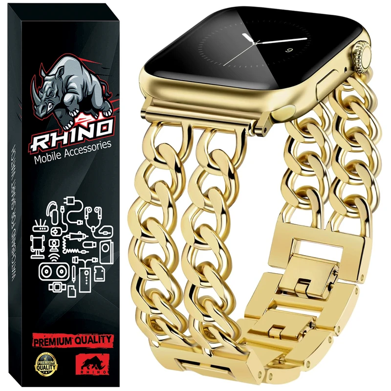 بند راینو مدل Cartir مناسب برای اپل واچ سری 11 سایز 46 میلی متری