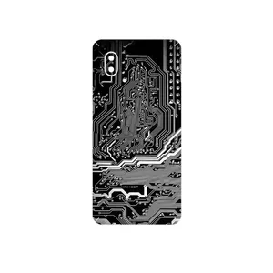 MAHOOT Black_Printed_Circuit_Board Cover Sticker for Samsung Galaxy A01 Core