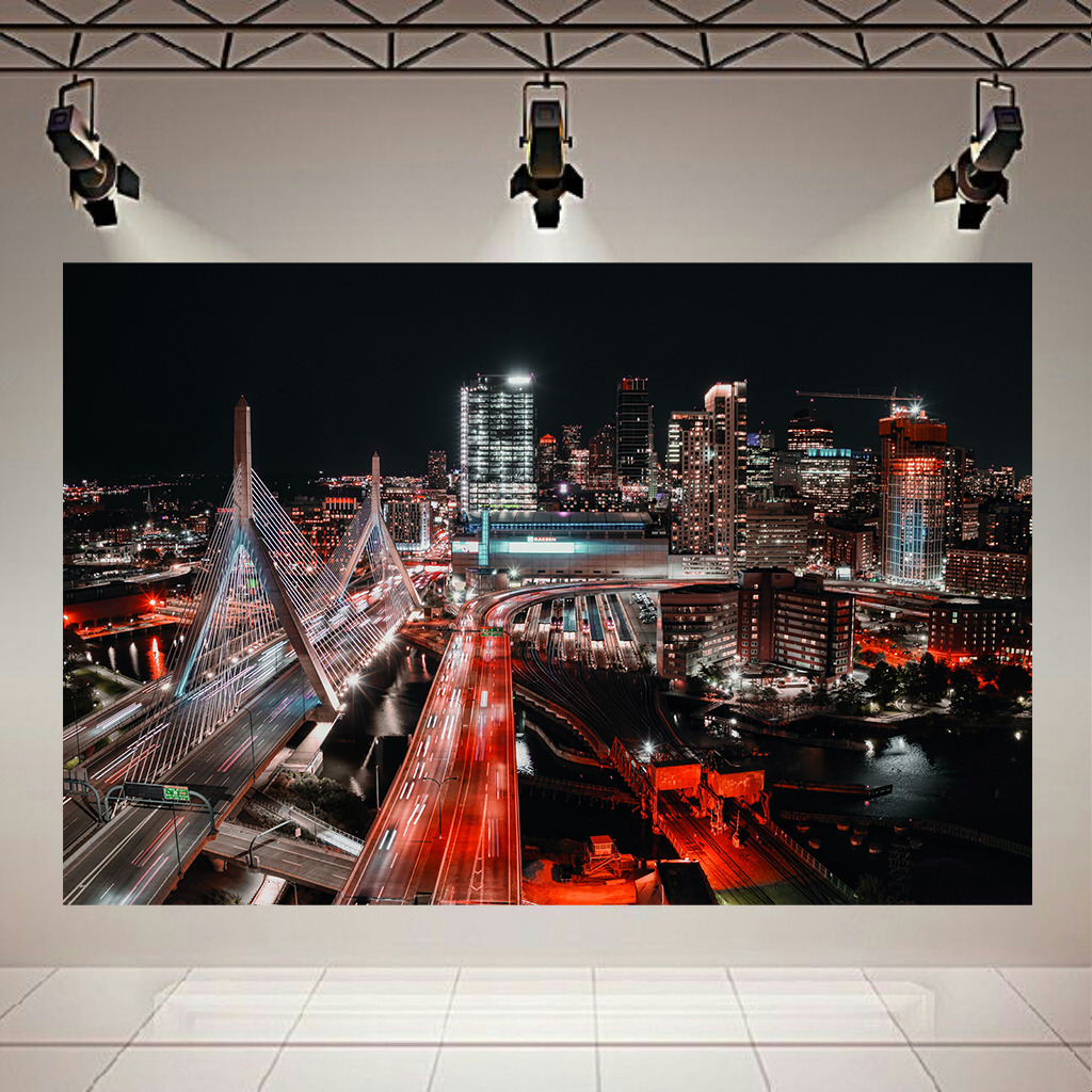 پوستر طرح نمای شهری مدرن مدل شب کد AR22720
