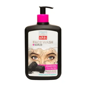 ژل شستشو صورت بی ام اس مدل زغال اکتیو حجم 500 میلی لیتر