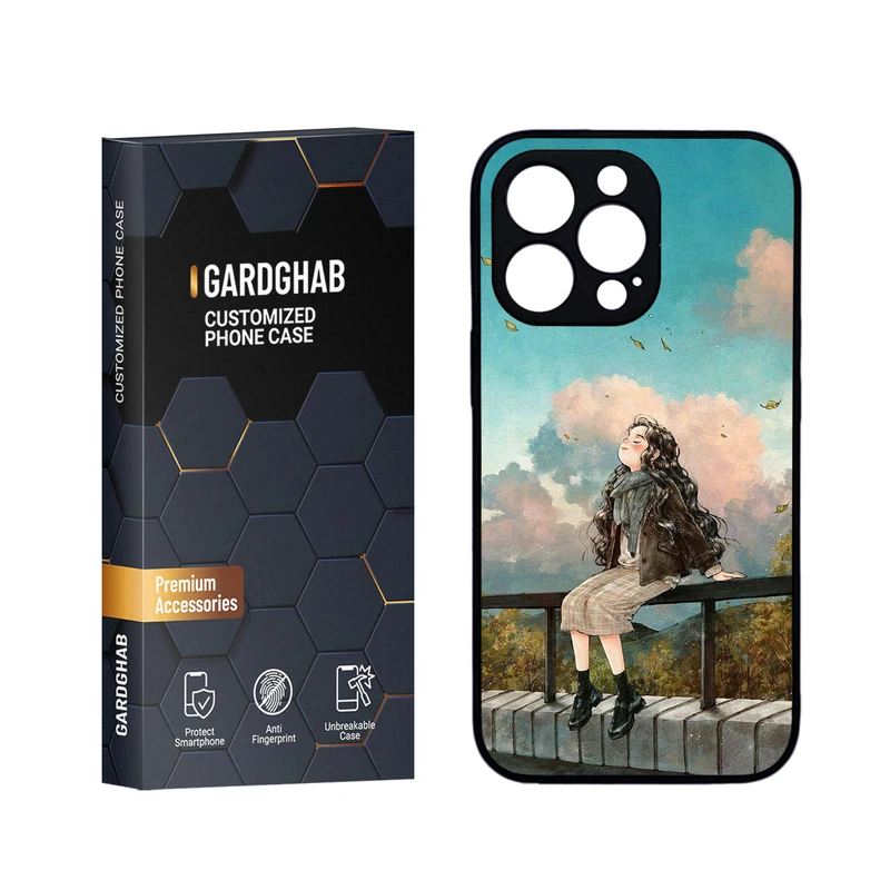 کاور گارد قاب مدل دورژله ای پشت گلس دخترانه مناسب برای گوشی موبایل اپل iPhone 13 Pro