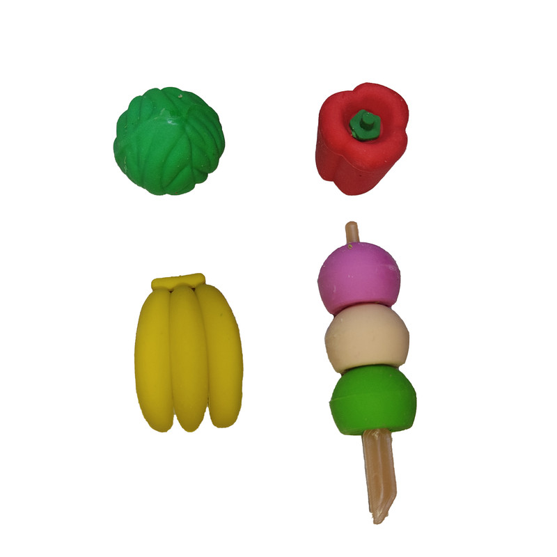 پاک کن طرح میوه ای مدل FLFL بسته 4 عددی