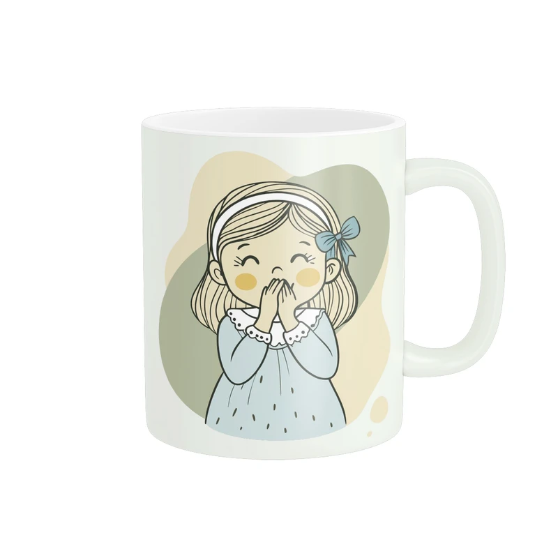 ماگ پاد آفرین طرح دخترک کد 2626