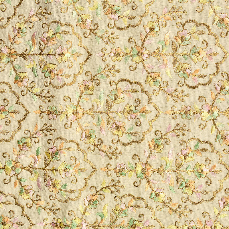 پارچه مانتو طرح خامه دوزی کد 02051438