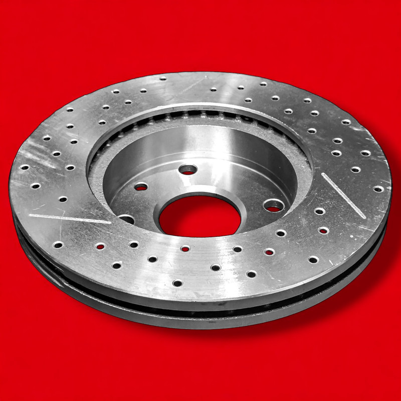 دیسک ترمز چرخ جلو کاردینال مدل سوراخ دار مناسب برای ساینا بسته 2 عددی