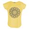 تی شرت زنانه افراتین طرح اسلیمی کد 2547 رنگ زرد