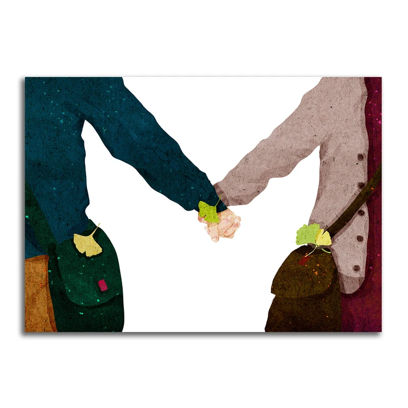 تابلو شاسی مدل نقاشی مدرن عاشقانه کد 0112