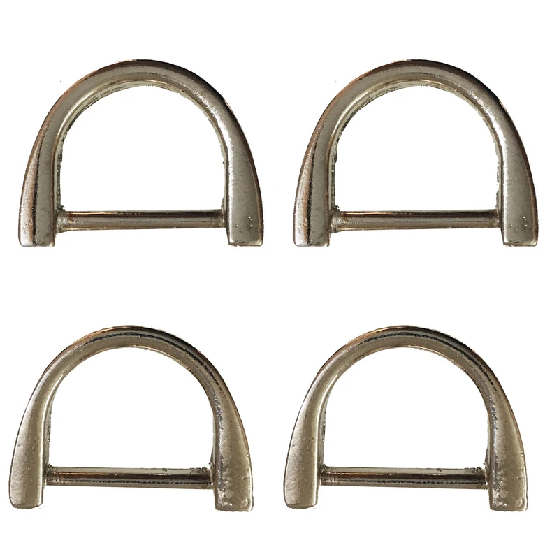 یراق کیف دوزی مدل نیم حلقه کد Y-2cm-R04-Stl بسته 4 عددی