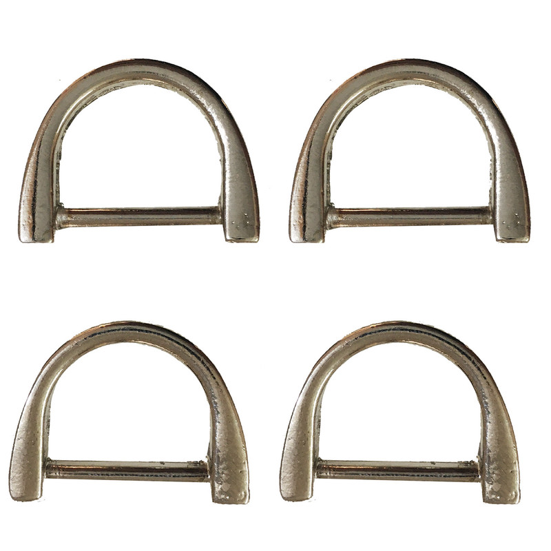 یراق کیف دوزی مدل نیم حلقه کد Y-2cm-R04-Stl بسته 4 عددی