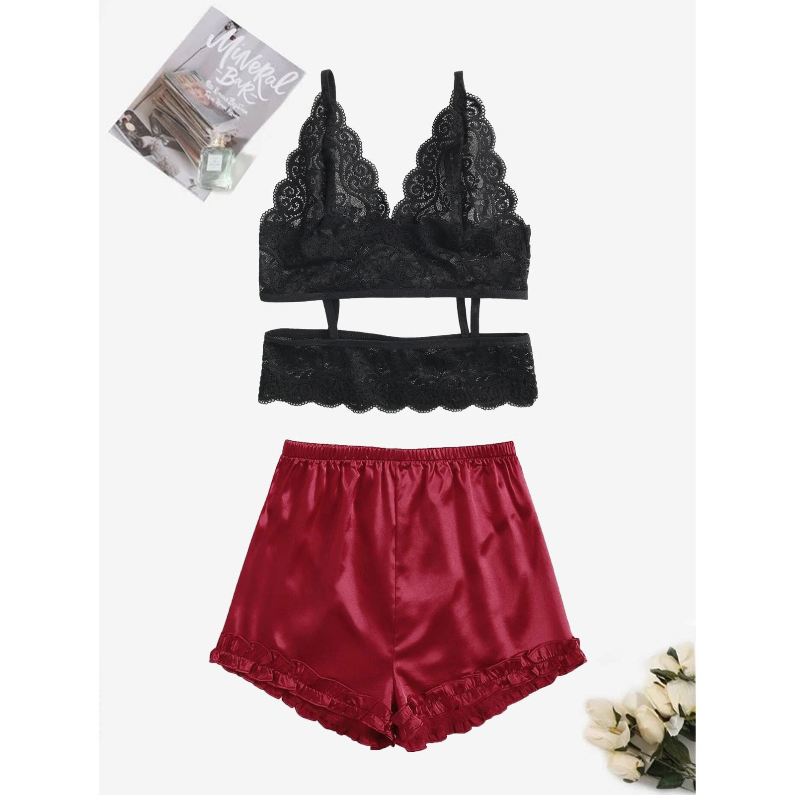 لباس خواب زنانه تویین مدل T-901-76 - - 2