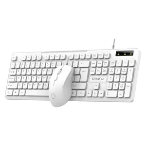Raiku LK200 OFFICE-2024 Keyboard With Mouse, Membrane Switch, Full-Size