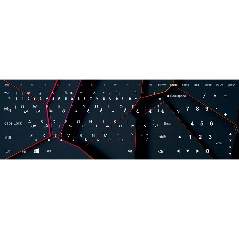 برچسب حروف فارسی کیبورد مدل 117