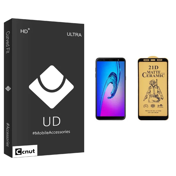 محافظ صفحه نمایش سرامیکی کوکونات مدل UD Black مناسب برای گوشی موبایل سامسونگ Galaxy J8 Plus