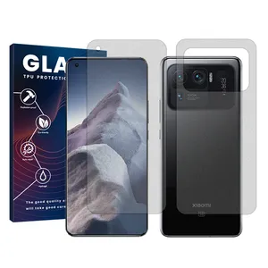 Glass Resistant model matte screen protector suitable for Xiaomi Mi 11 Ultra mobile phone along with the back of the phone