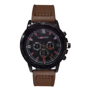 ساعت مچی عقربه‌ای مردانه مدل اسپرت بند چرمی کد 06