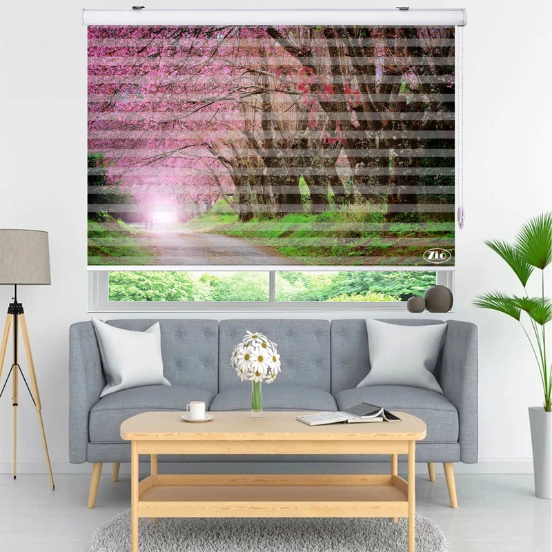  پرده زبرا زیو مدل L5035 سایز 150x280 سانتی متر