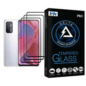 PK Delta Glass MIX003 Screen Protector For Oppo A74 5G Pack Of 3