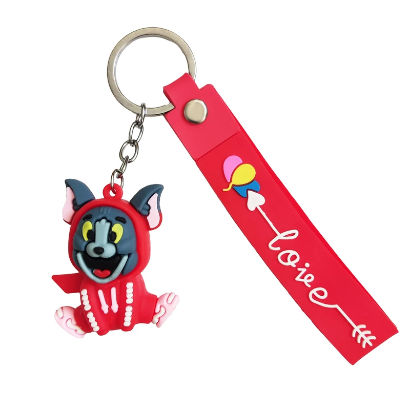 جاکلیدی مدل سیلیکونی طرح گربه تام هودی پوش کد DB20