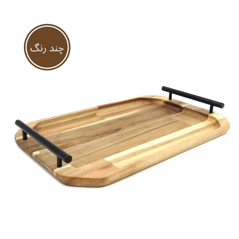 سینی گردو مدل چوبی دسته دار SN022