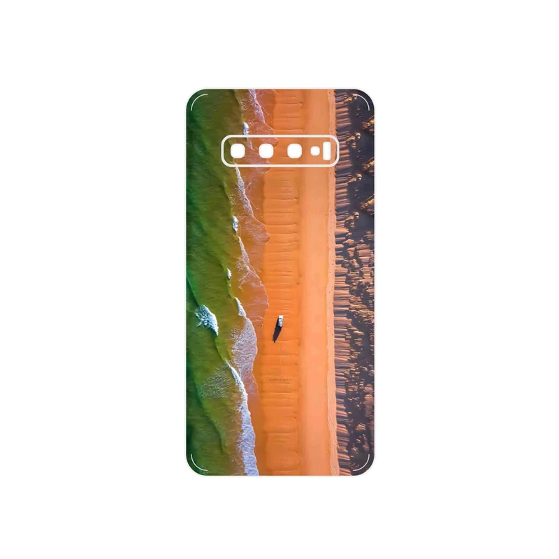 برچسب پوششی ماهوت مدل Beach and Green Sea مناسب برای گوشی موبایل سامسونگ Galaxy S10