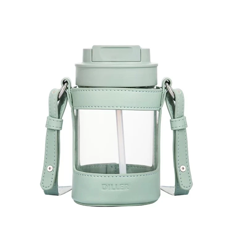 قمقمه ورزشی دیلر مدل بندار چرمی کد MLH543 گنجایش 0.47 لیتر