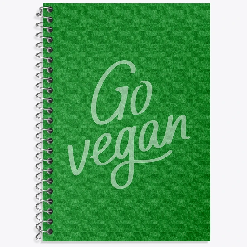 دفتر زبان 50 برگ خندالو مدل سه خط طرح وگن Vegan کد 31121