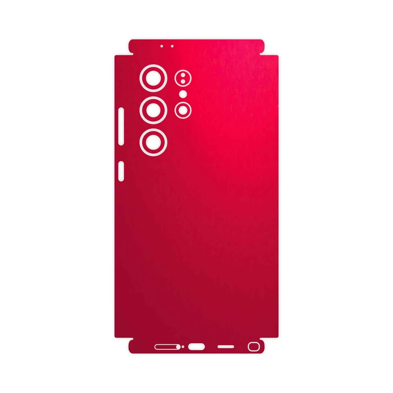 برچسب پوششی ماهوت مدل Matte-Warm-Red-FullSkin مناسب برای گوشی موبایل سامسونگ Galaxy S24 Ultra