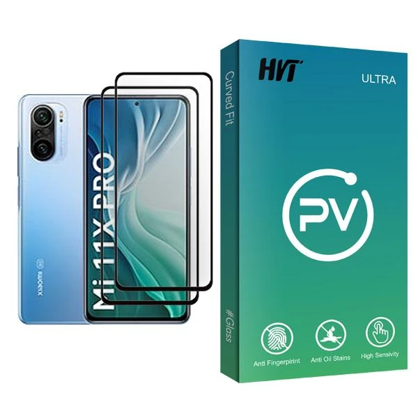 محافظ صفحه نمایش اچ وی تی مدل PV Glass MIX002 مناسب برای گوشی موبایل شیائومی Mi 11X Pro بسته دو عددی