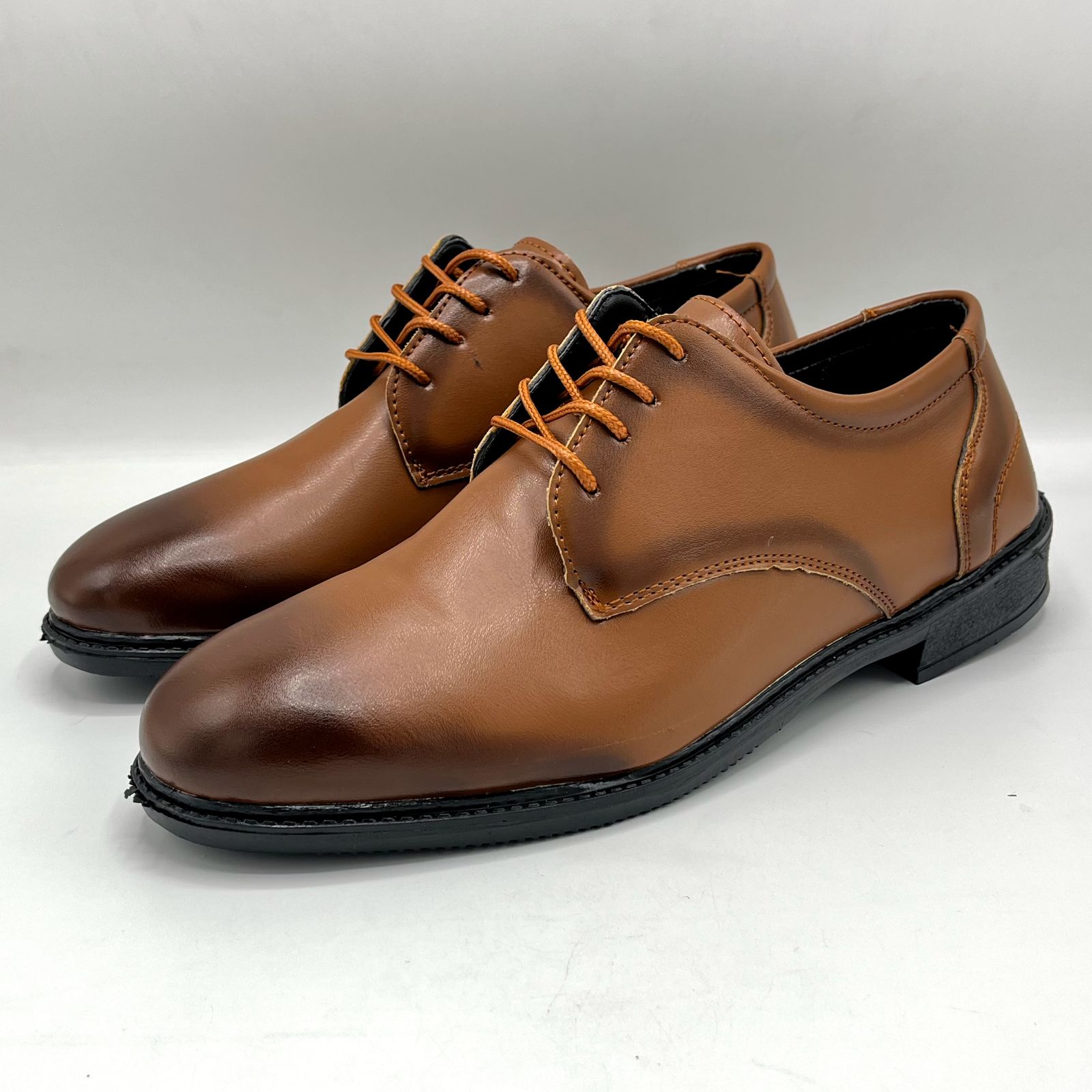 کفش مردانه مدل سبلان دو رنگ عسلی -  - 5
