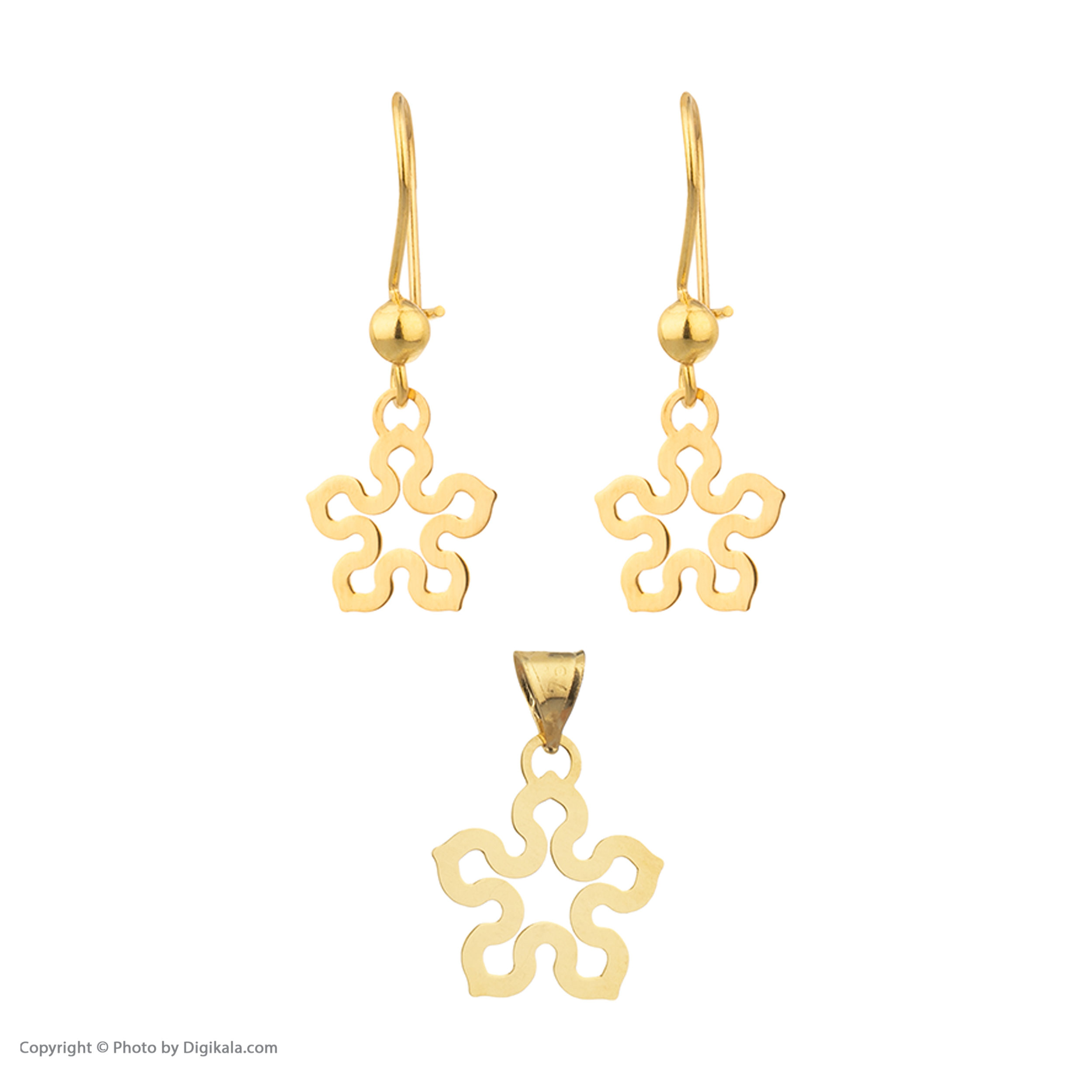 نیم ست طلا 18 عیار زنانه مایا ماهک مدل MS0448