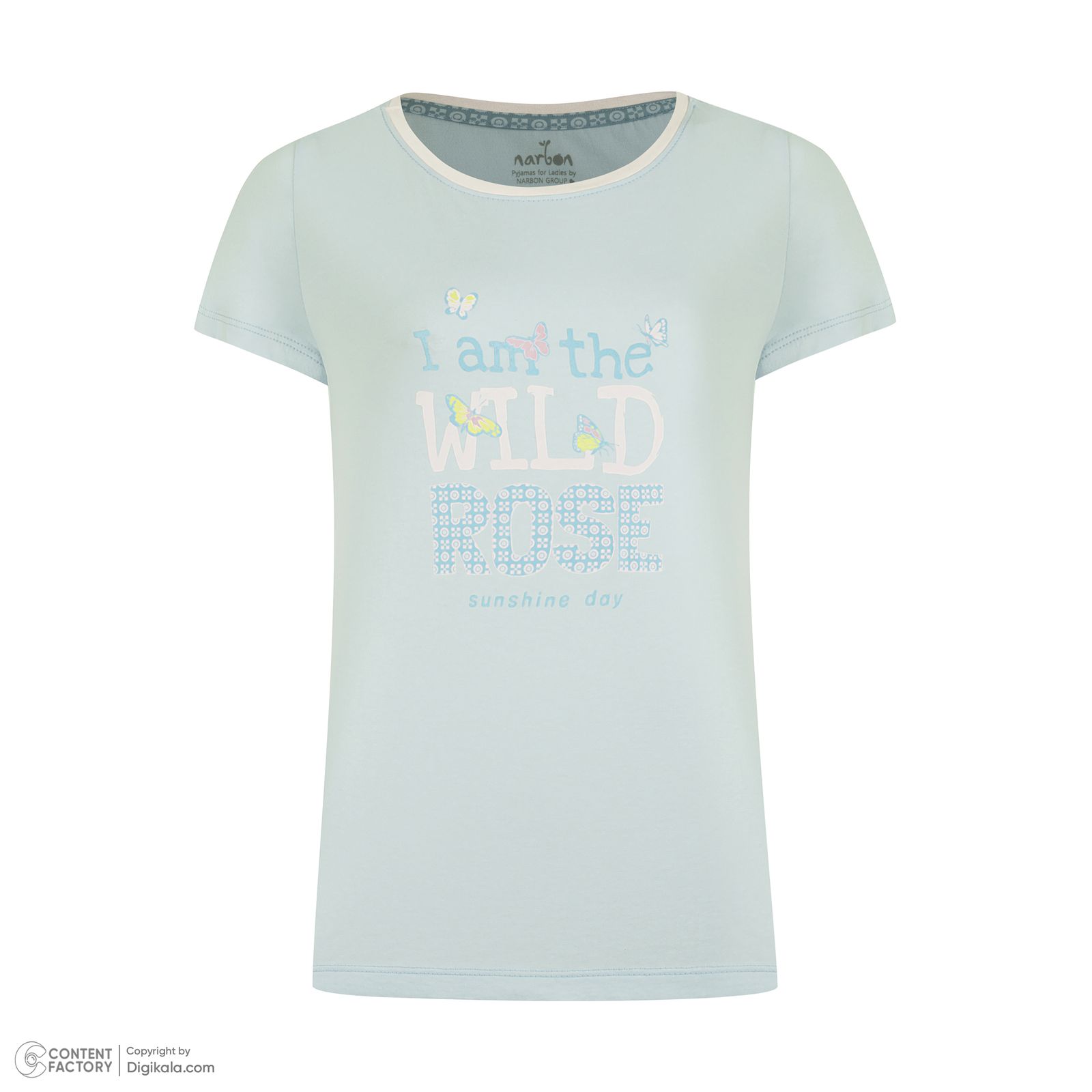 ست تی شرت آستین کوتاه و شلوارک زنانه ناربن مدل 15211047005003 - - 3