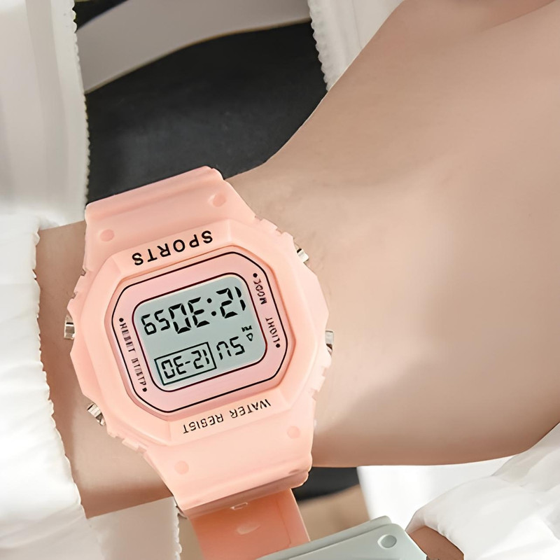 ساعت مچی دیجیتال مدل بند سیلیکونی کرنومتردار کد 2 ساعت مچی دیجیتال مدل بند سیلیکونی کرنومتردار کد 2