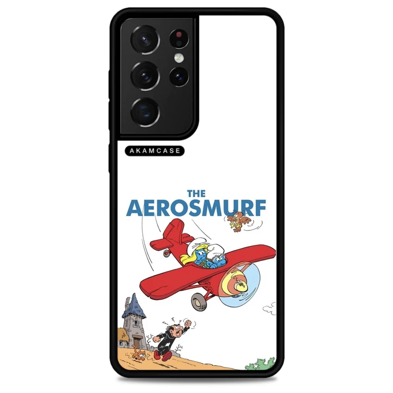 کاور آکام مدل AMC-WSGS21U-SMURFS-23 مناسب برای گوشی موبایل سامسونگ Galaxy S21 Ultra