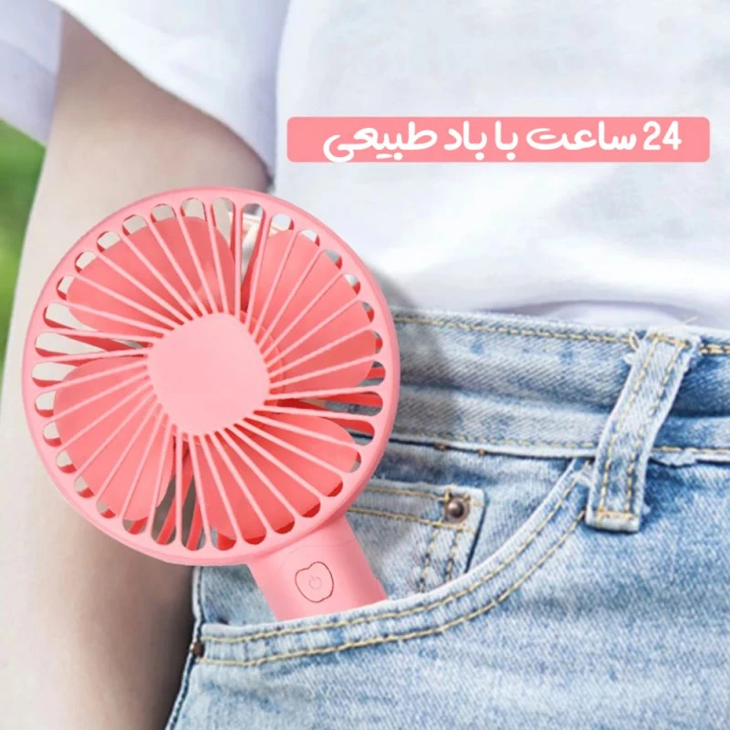 عکس شماره 12 : پنکه دستی مدل شارژی کد 698b