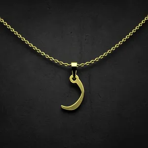 گردنبند طلا 18 عیار زنانه مدوپد مدل حرف ر کد I2-1-1504