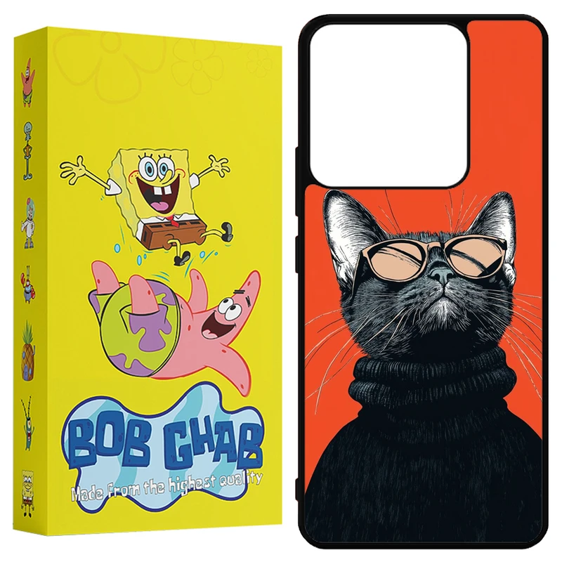 کاور باب قاب طرح گربه مدل BN144 مناسب برای گوشی موبایل شیائومی Redmi Note 14 4G