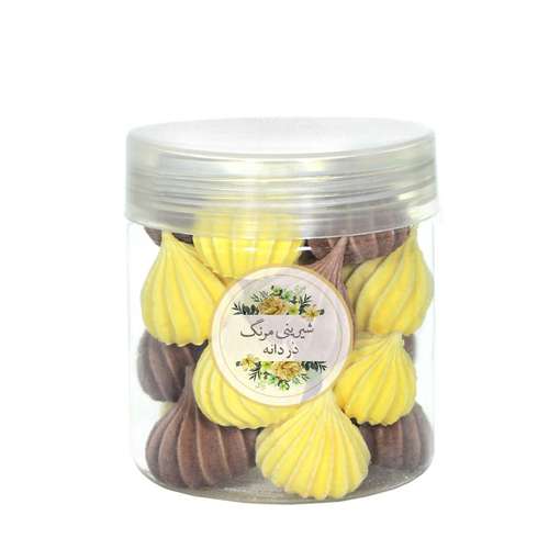  شیرینی مرنگ شکلاتی و موزی در دانه - 40 گرم