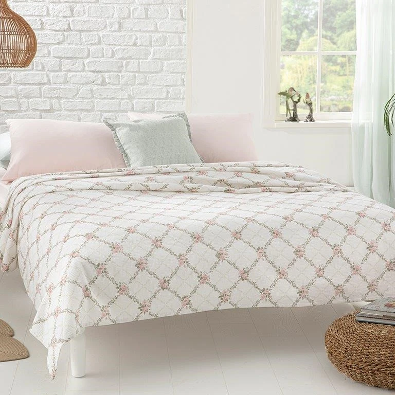 روتختی انگلیش هوم مدل Rose Chain یک نفره سایز 150x220 سانتی متر
