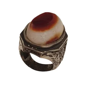 انگشتر نقره مردانه مدل باباقوری تک چشم